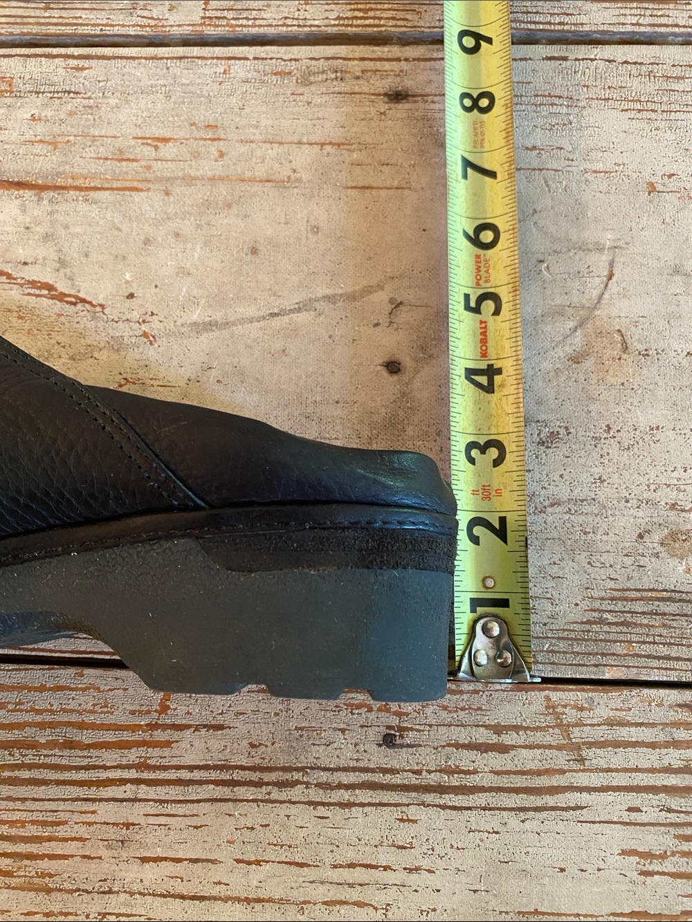 Frye Black Leather Slip-On Clogs - Picture 7 of 9